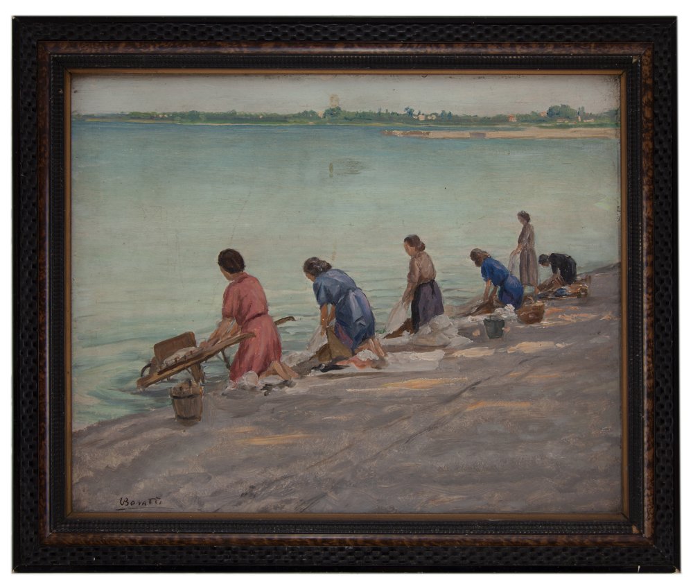 vittorio bonatti: Lavandaie a Desenzano